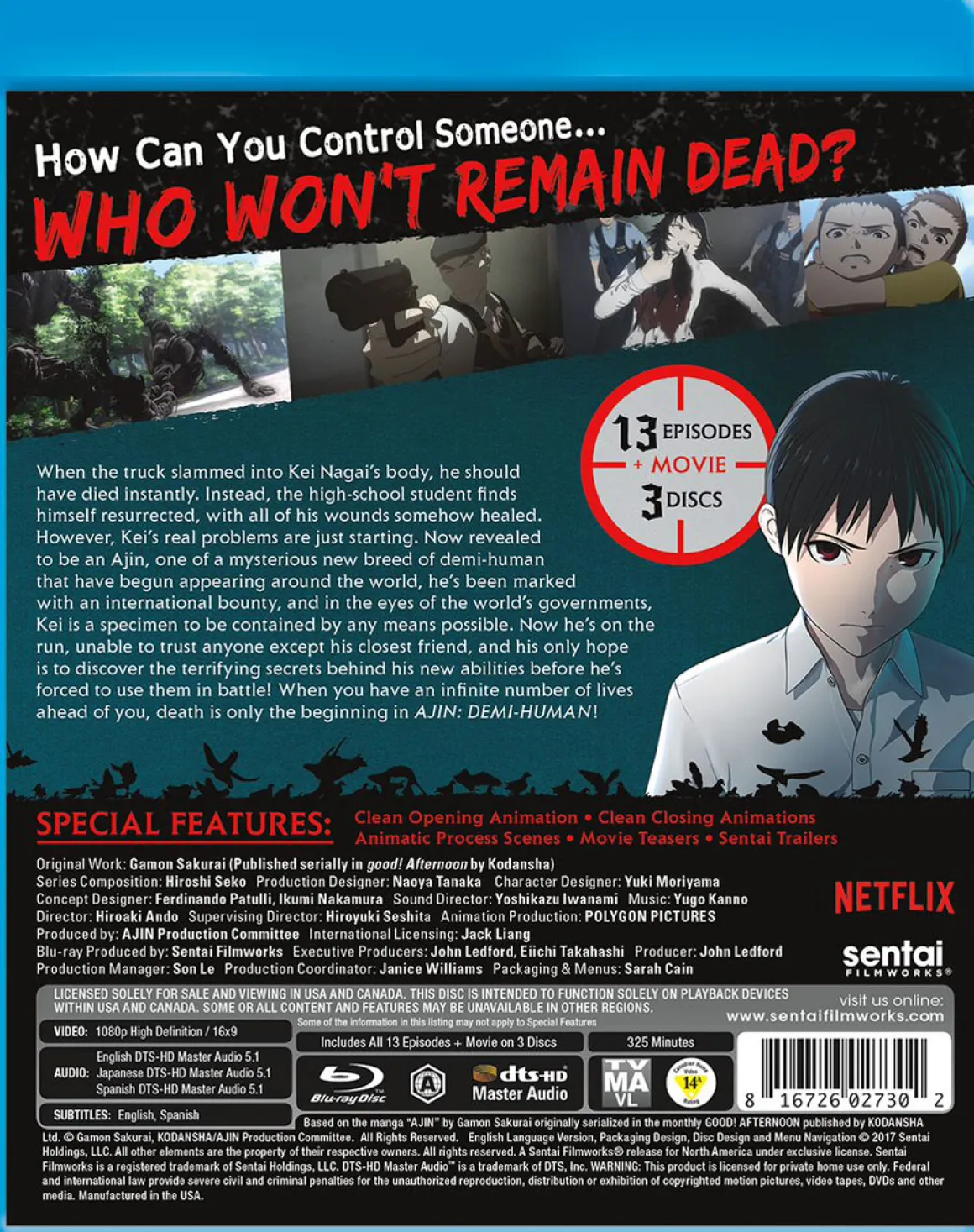 Ajin Season 1 Blu-ray