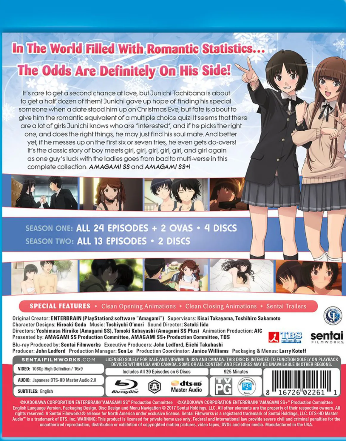 Amagami SS and Amagami SS+ Complete Collection Blu-ray