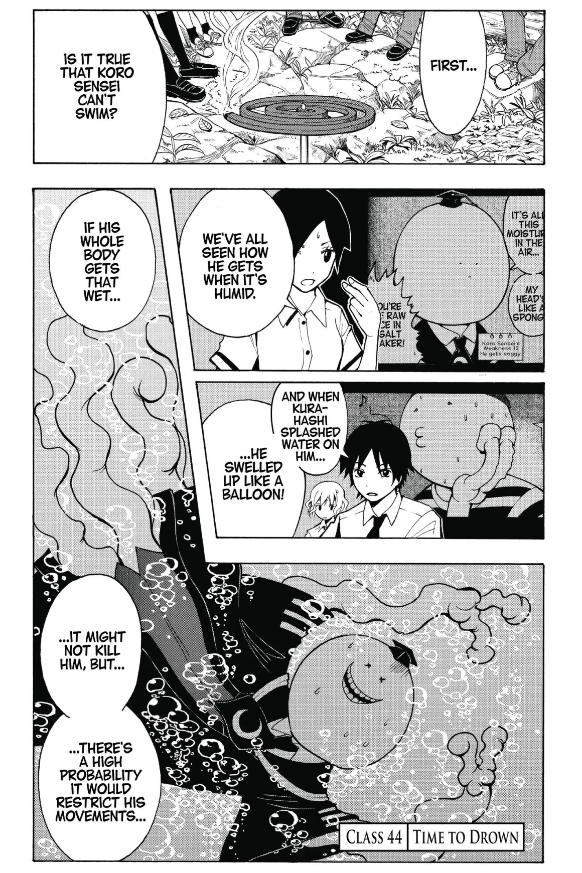 Assassination Classroom Manga Volume 6