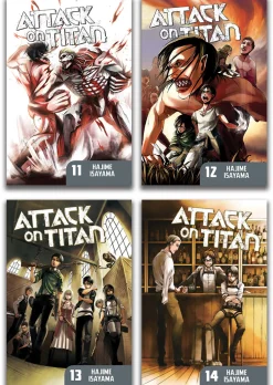 Attack on Titan Manga (11-14) Bundle