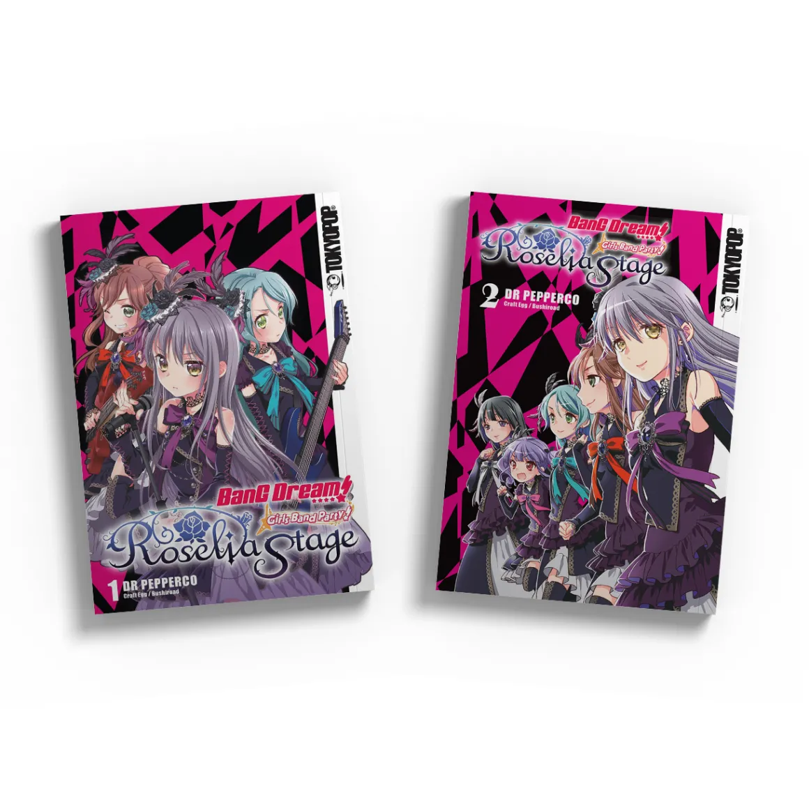 BanG Dream! Girls Band Party! Roselia Stage Manga (1-2) Bundle