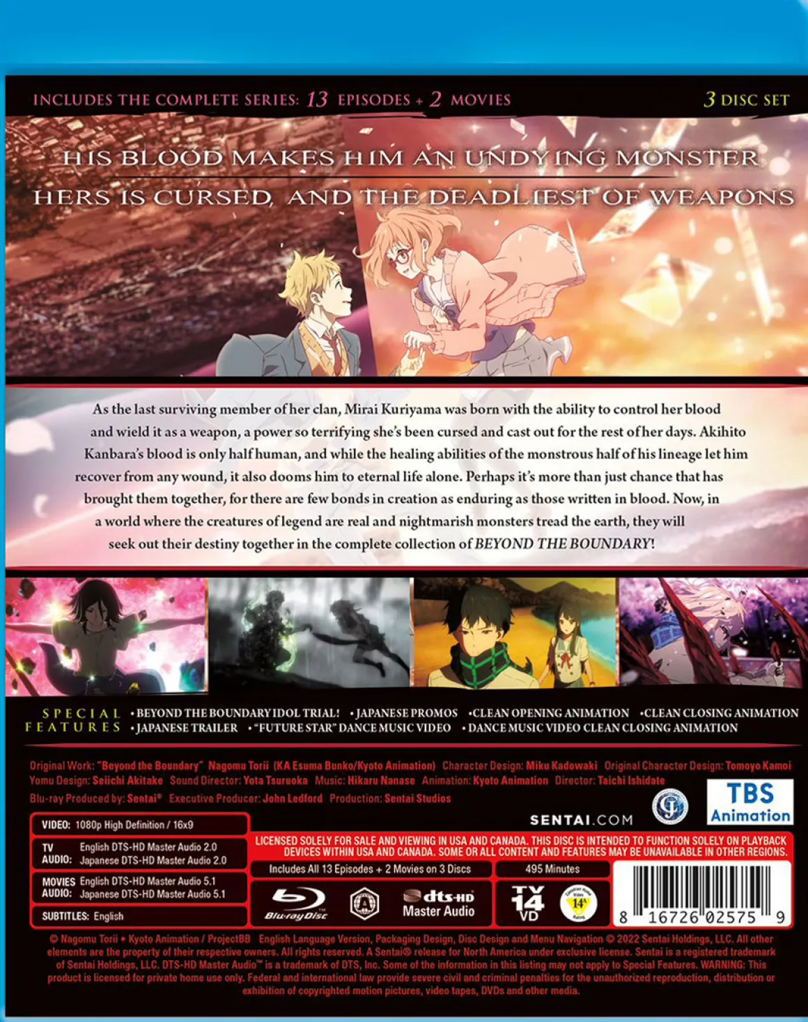 Beyond the Boundary Blu-ray