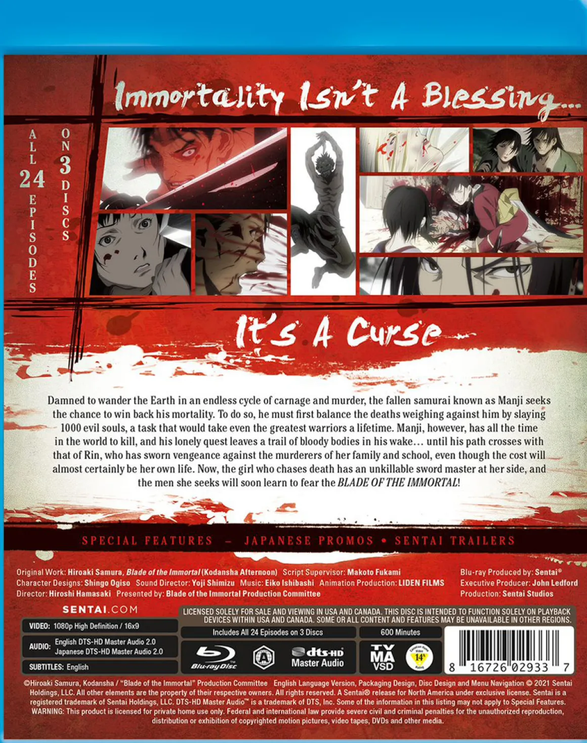 Blade of the Immortal Blu-ray