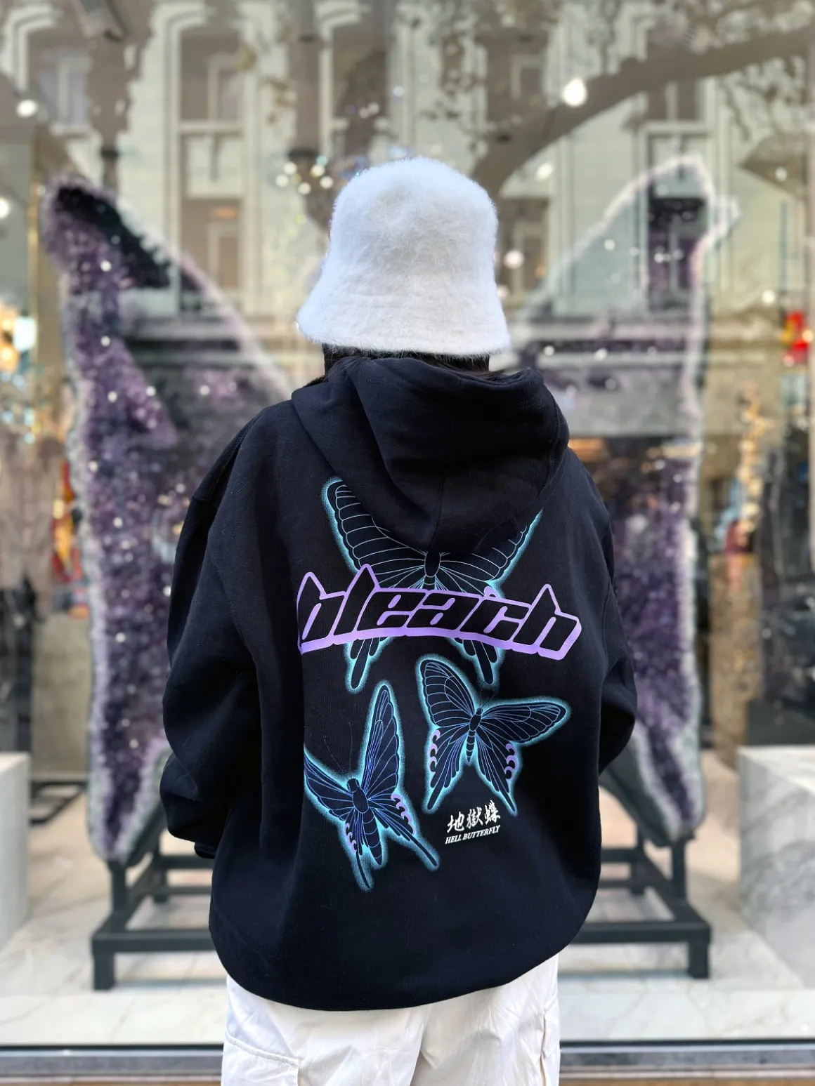 BLEACH - Rukia Soul Society Butterfly Fleece Hoodie - Crunchyroll Exclusive