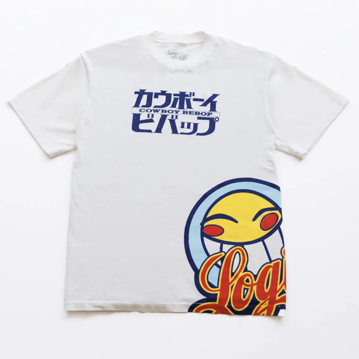 Crunchyroll x Logic x Cowboy Bebop - Logic and Radical Ed Smiley T-shirt - Crunchyroll Exclusive