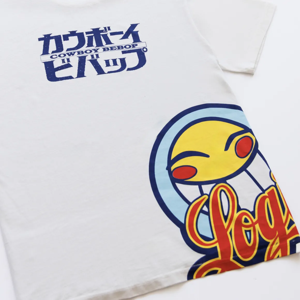 Crunchyroll x Logic x Cowboy Bebop - Logic and Radical Ed Smiley T-shirt - Crunchyroll Exclusive