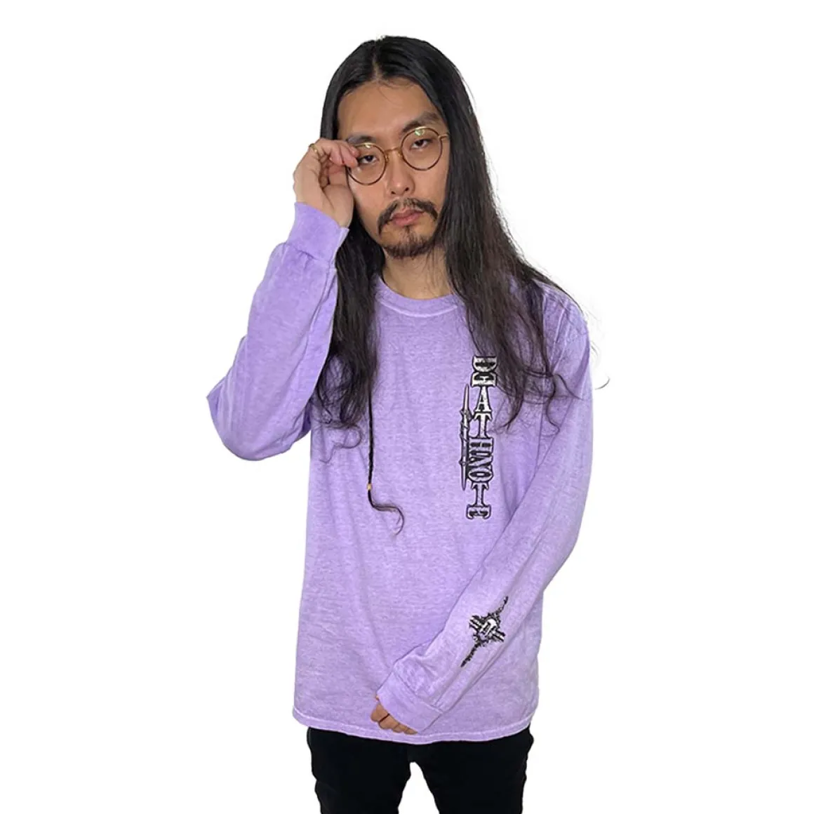 Death Note - L Light Ryuk Damask Frame Long Sleeve Shirt - Crunchyroll Exclusive