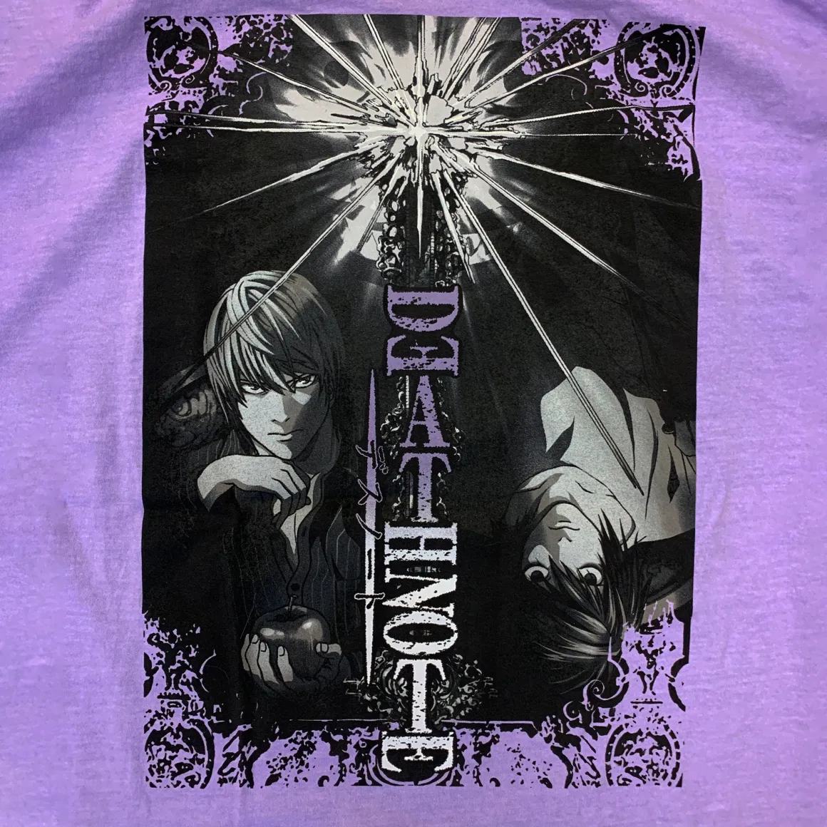Death Note - L Light Ryuk Damask Frame Long Sleeve Shirt - Crunchyroll Exclusive