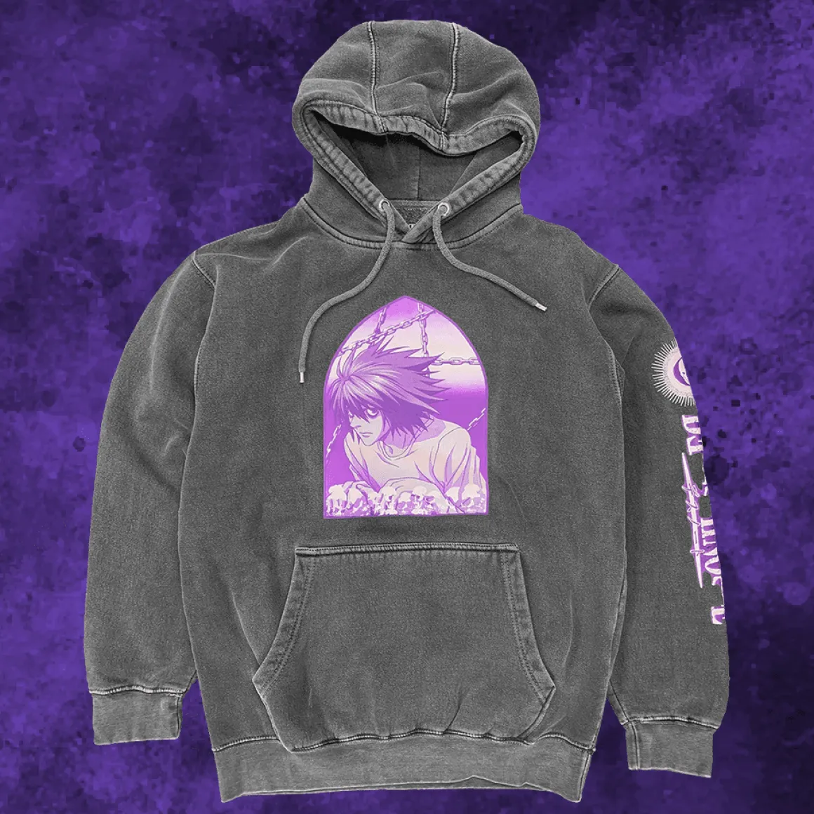 Death Note - L Light Ryuk Church Pane Chains Hoodie - Crunchyroll Exclusive