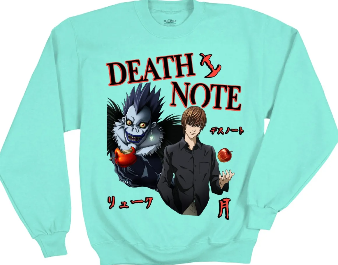Death Note - Ryuk Light Apple Crew Sweatshirt - Crunchyroll Exclusive