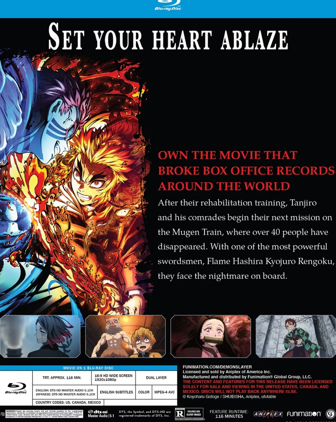 Demon Slayer: Kimetsu no Yaiba the Movie: Mugen Train - Blu-ray