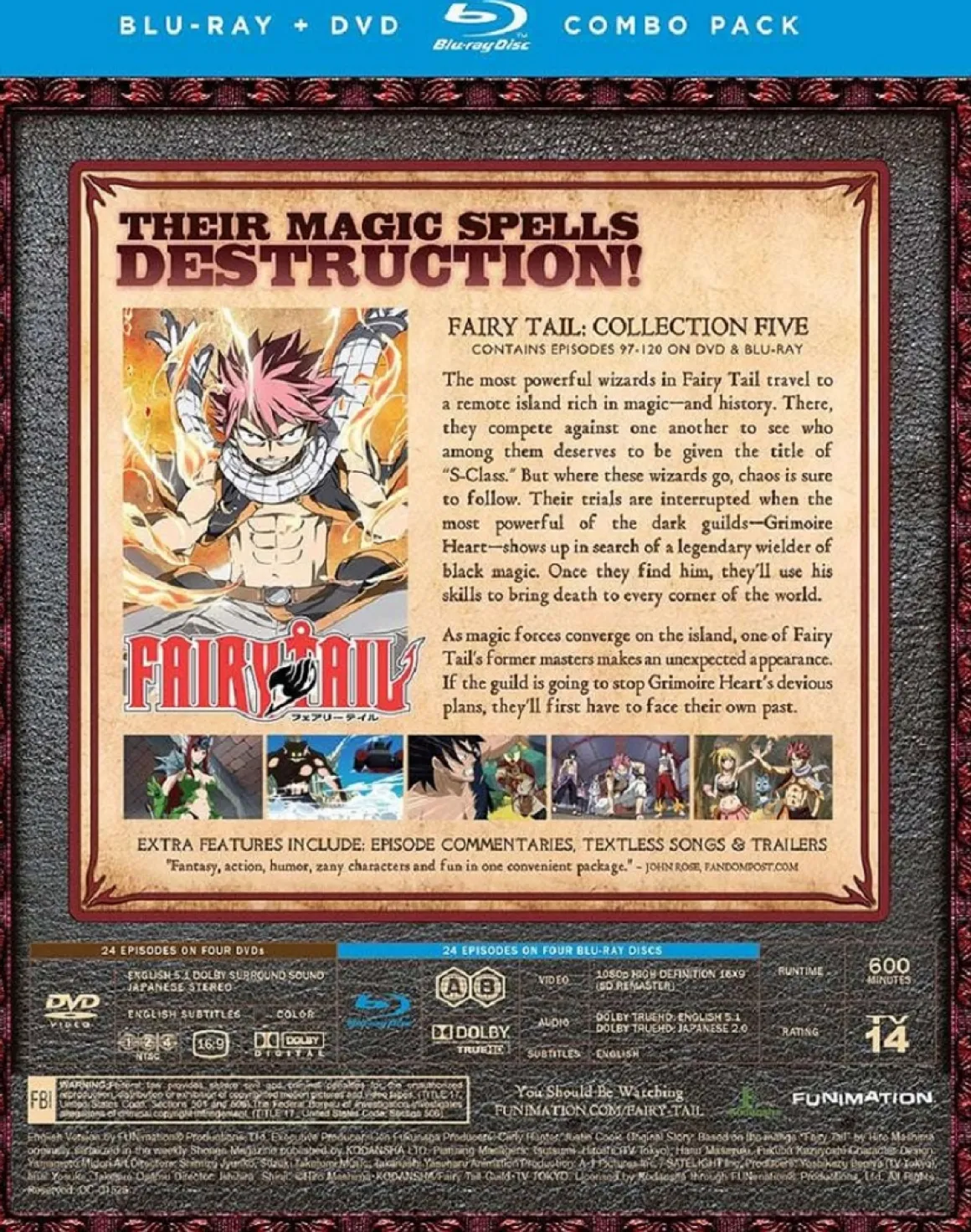 Fairy Tail - Collection 5 - Blu-ray + DVD