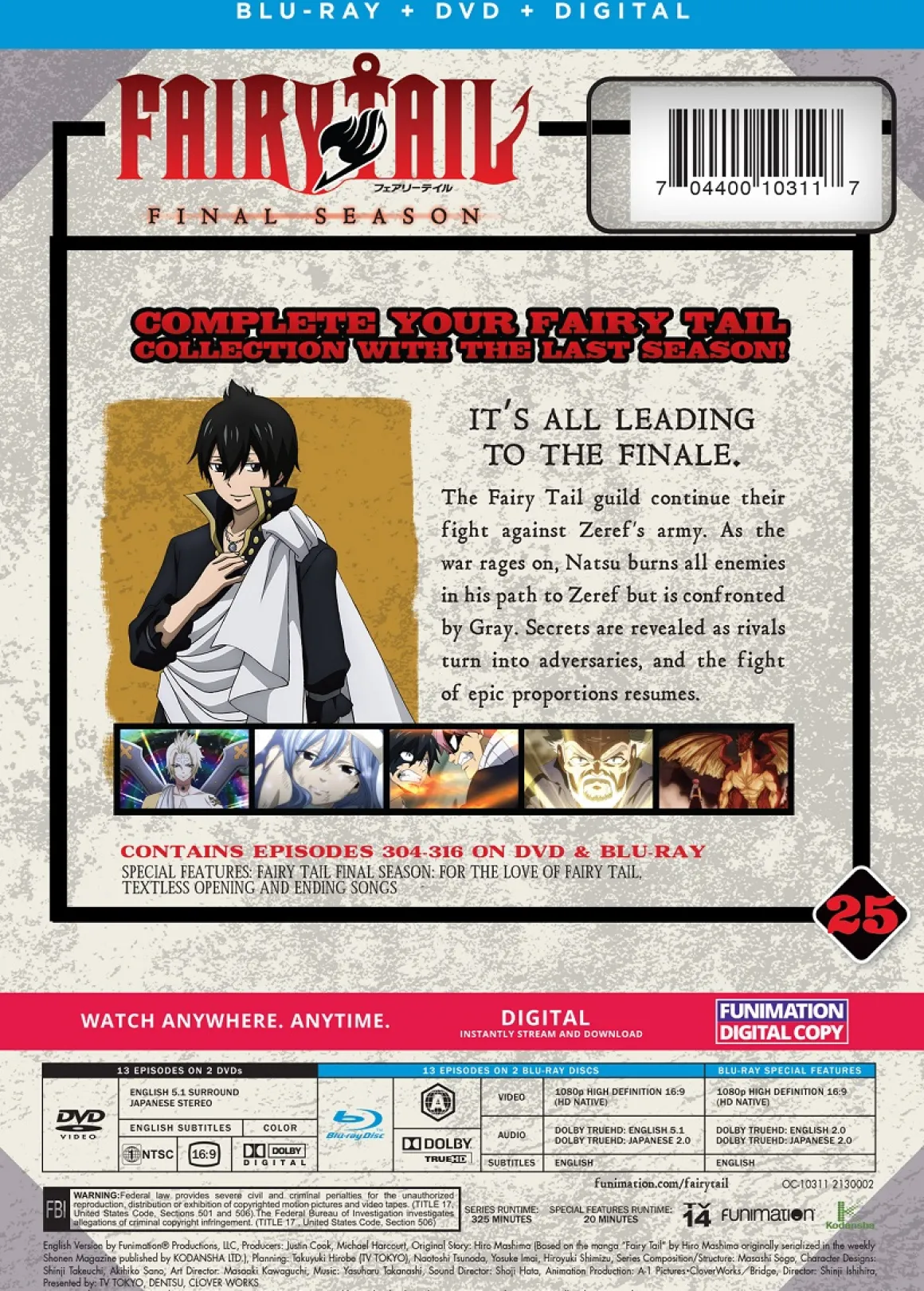 Fairy Tail Final Season - Part 25 - Blu-ray + DVD