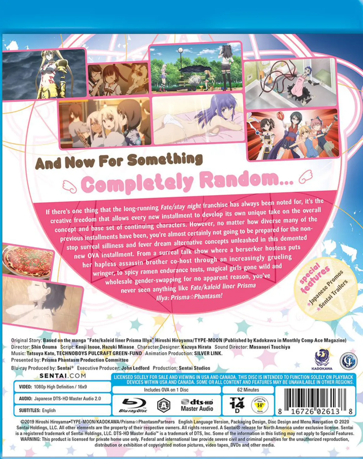 Fate/kaleid Liner Prisma Illya Primsa*Phantasm Blu-ray