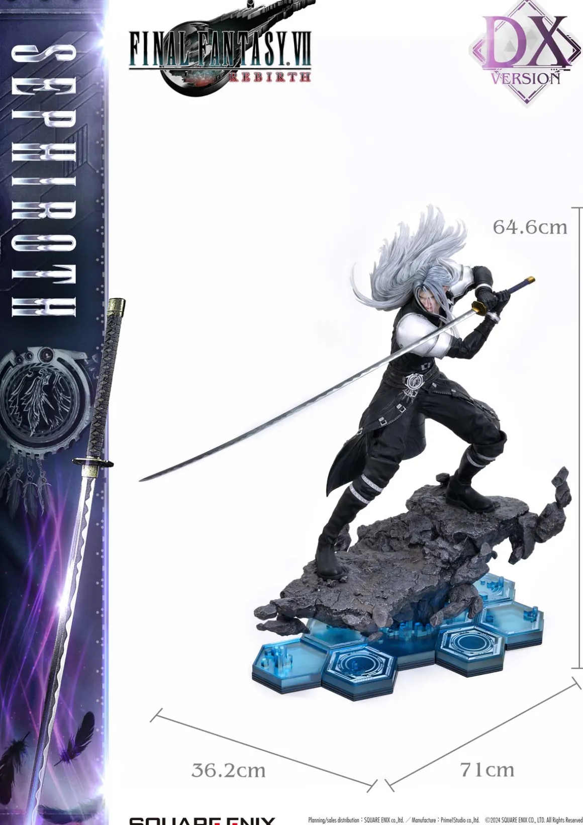 Final Fantasy VII Rebirth - Sephiroth SQUARE ENIX MASTERLINE 1/4 Scale Statue (Deluxe Ver.)