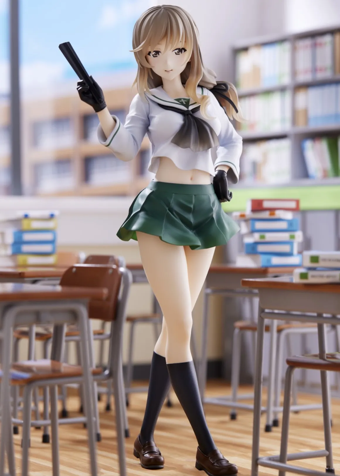 Girls und Panzer Senshadou Daisakusen! - Chiyo Shimada 1/7 Scale Figure (Oarai Girls High Ver.)