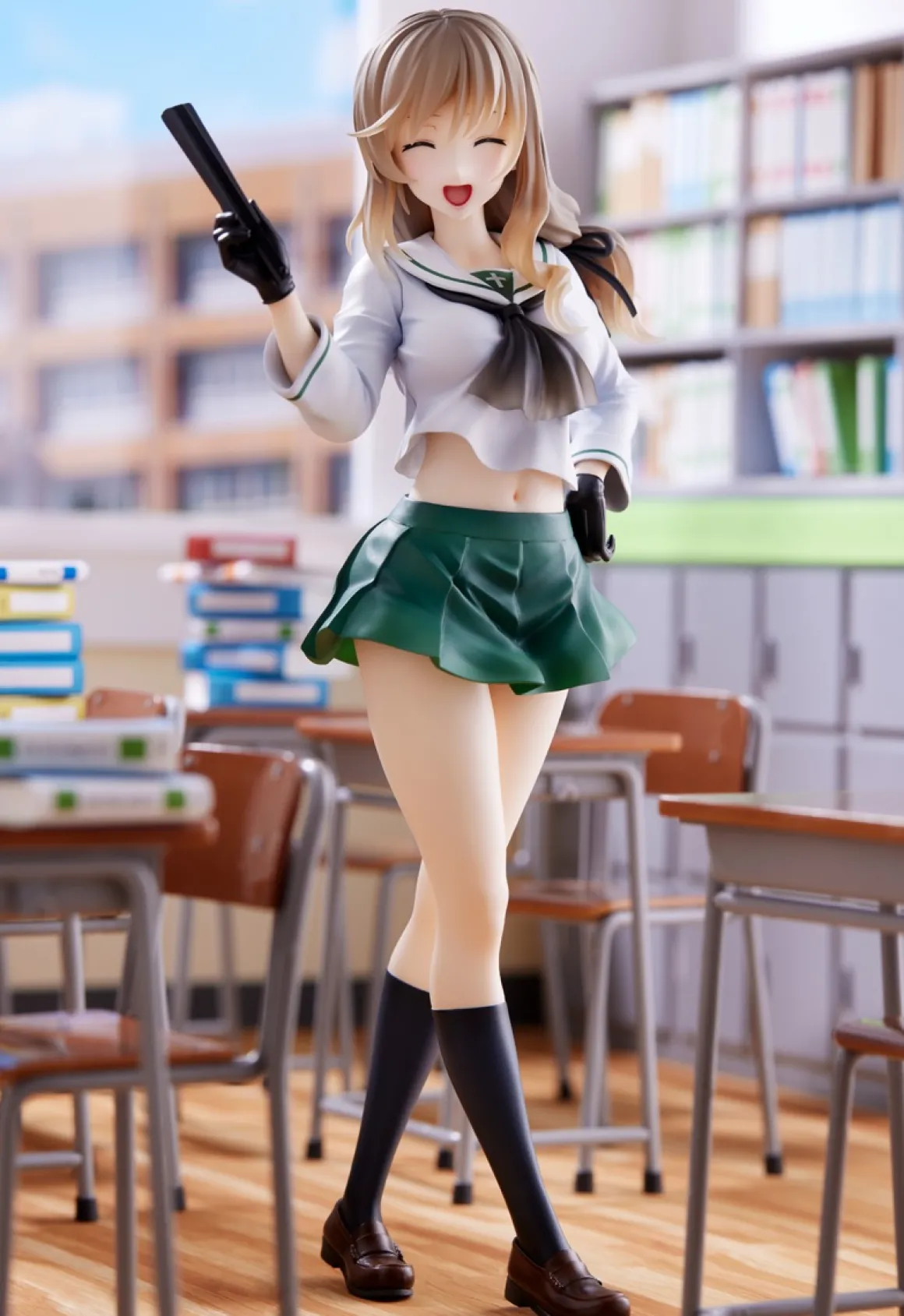 Girls und Panzer Senshadou Daisakusen! - Chiyo Shimada 1/7 Scale Figure (Oarai Girls High Ver.)