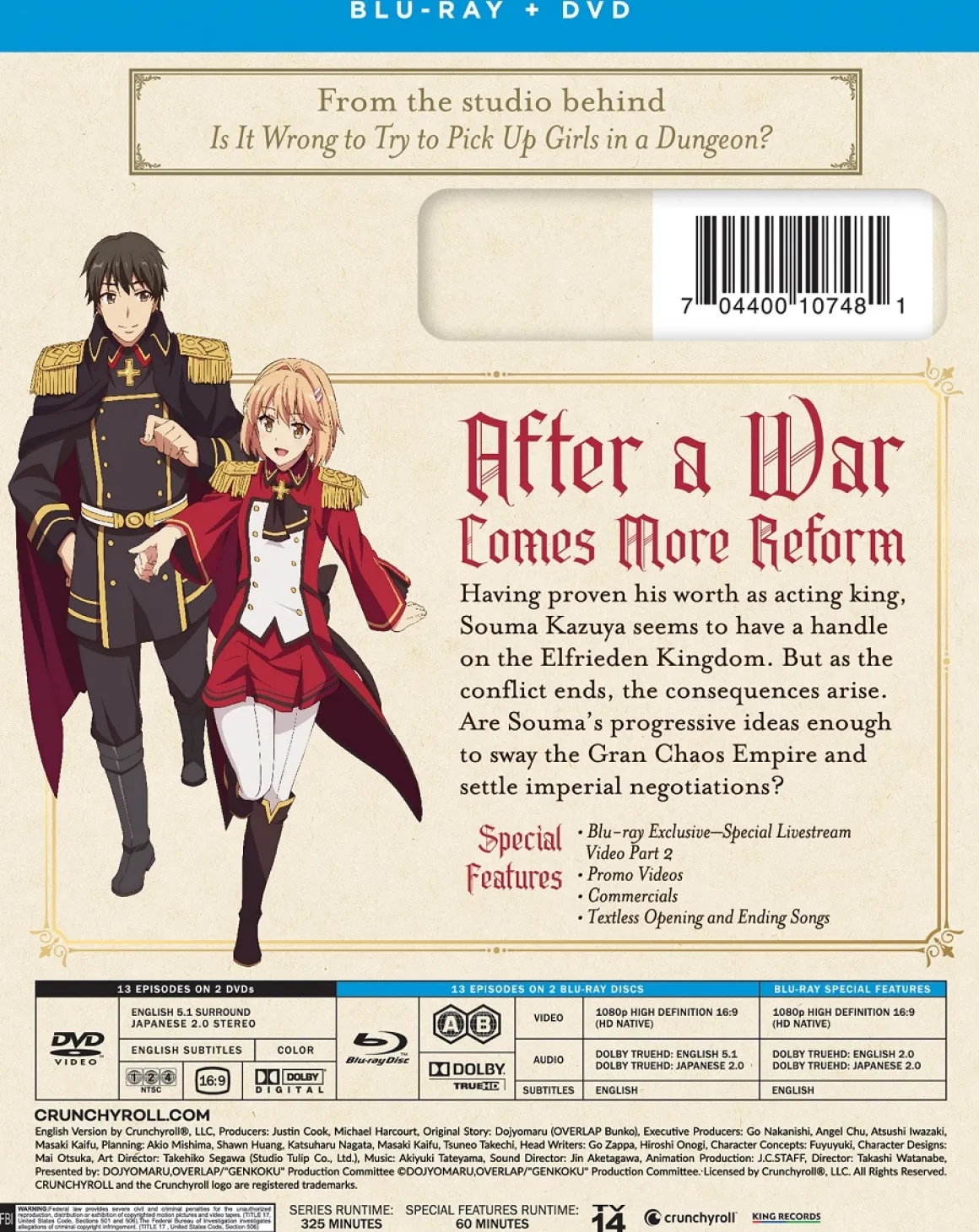 How a Realist Hero Rebuilt the Kingdom Part 2 Blu-ray/DVD