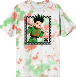 Hunter x Hunter - Gon Checkered Frame Dye T-Shirt