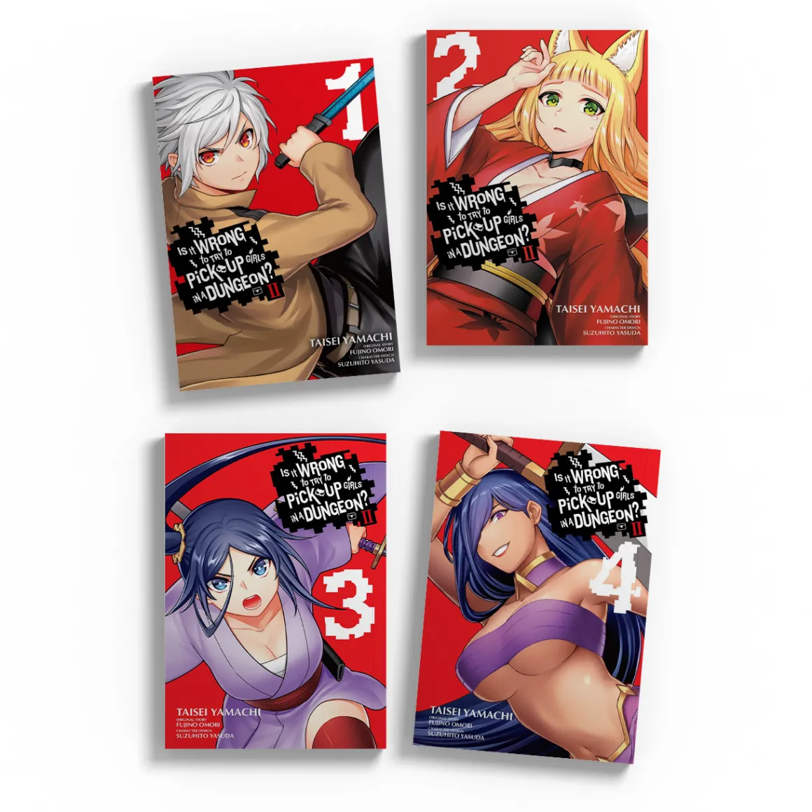 Is It Wrong to Try to Pick Up Girls in a Dungeon? II Manga (1-4) Bundle