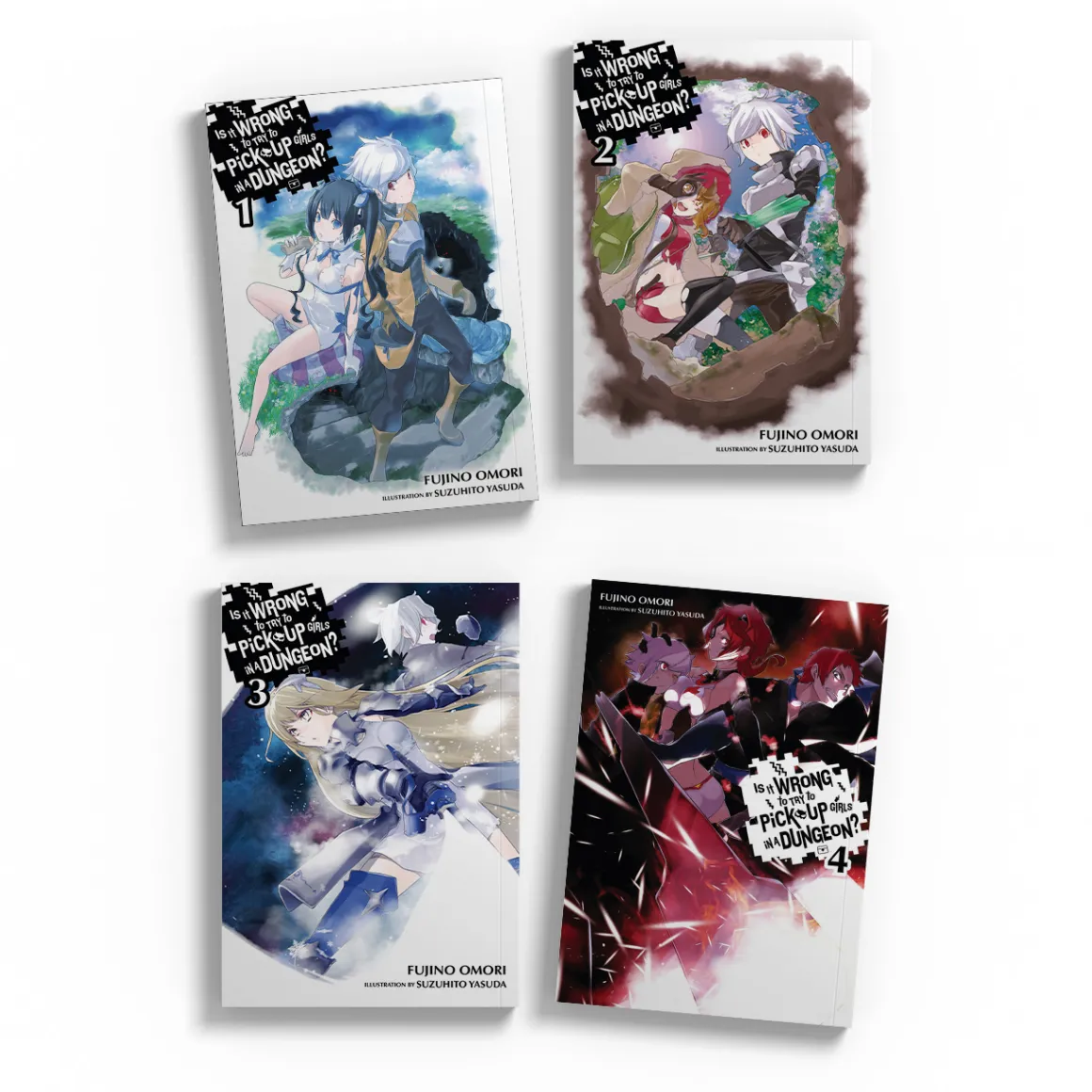 Is It Wrong to Try to Pick Up Girls in a Dungeon? Novel (1-4) Bundle