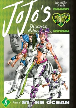 JoJo's Bizarre Adventure Part 6: Stone Ocean Manga Volume 8 (Hardcover)
