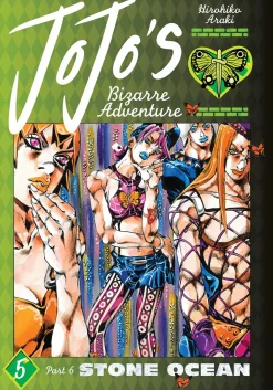 JoJo's Bizarre Adventure Part 6: Stone Ocean Manga Volume 5 (Hardcover)