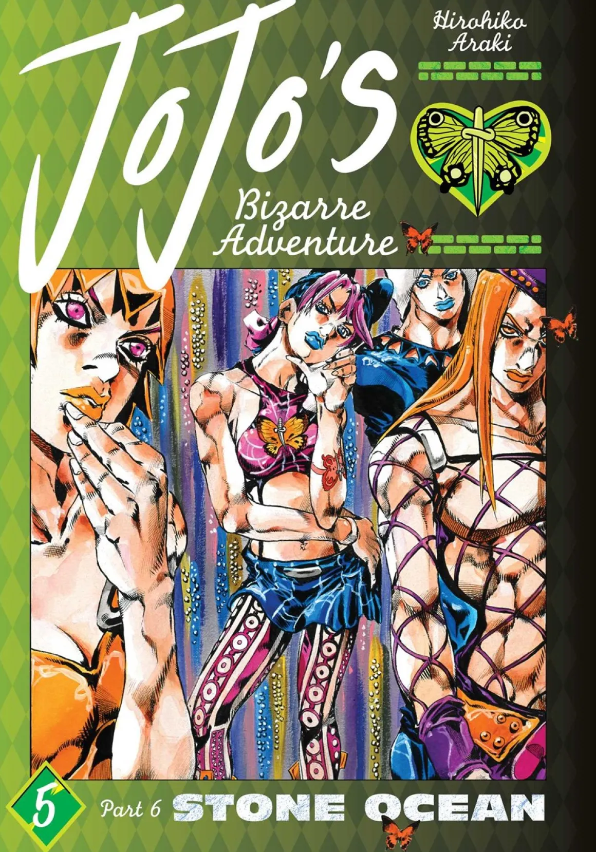 JoJo's Bizarre Adventure Part 6: Stone Ocean Manga Volume 5 (Hardcover)