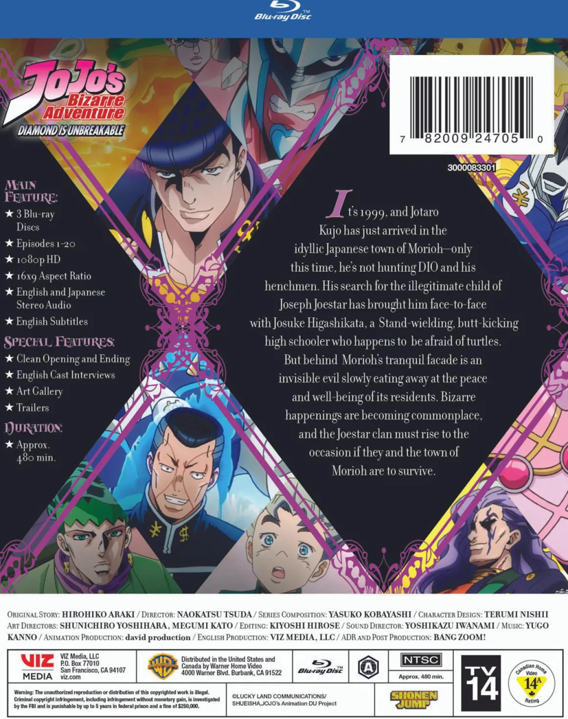 JoJos Bizarre Adventure Set 4 Blu-ray