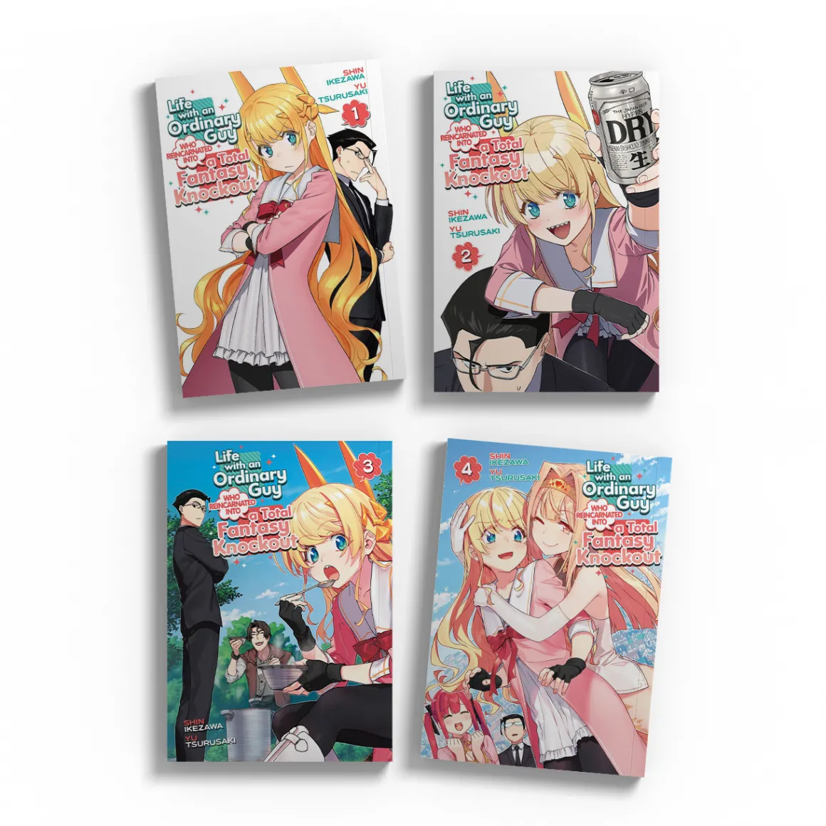 Life with an Ordinary Guy Who Reincarnated into a Total Fantasy Knockout Manga (1-4) Bundle