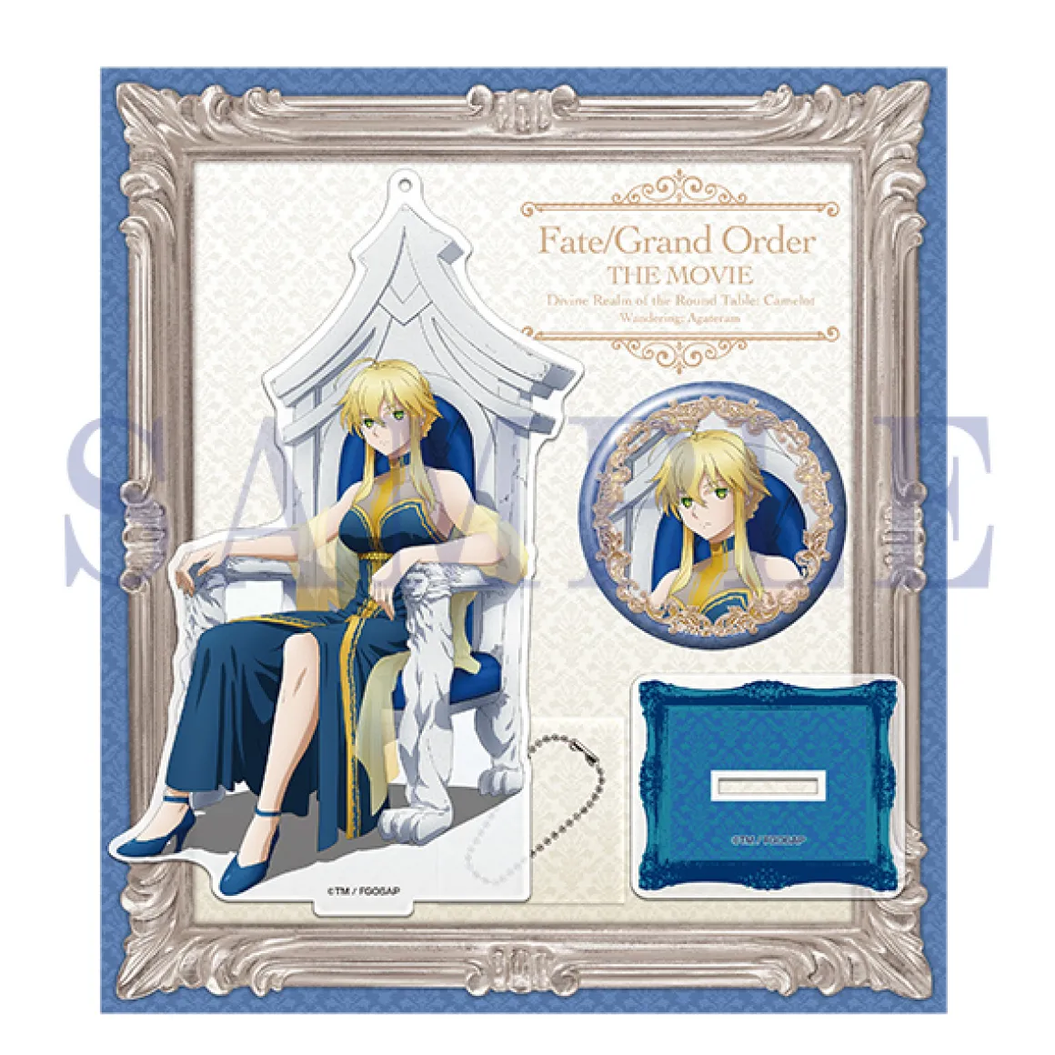 Lion King Fate/Grand Order The Movie Divine Realm of the Round Table Camelot Mascot and Pin Set