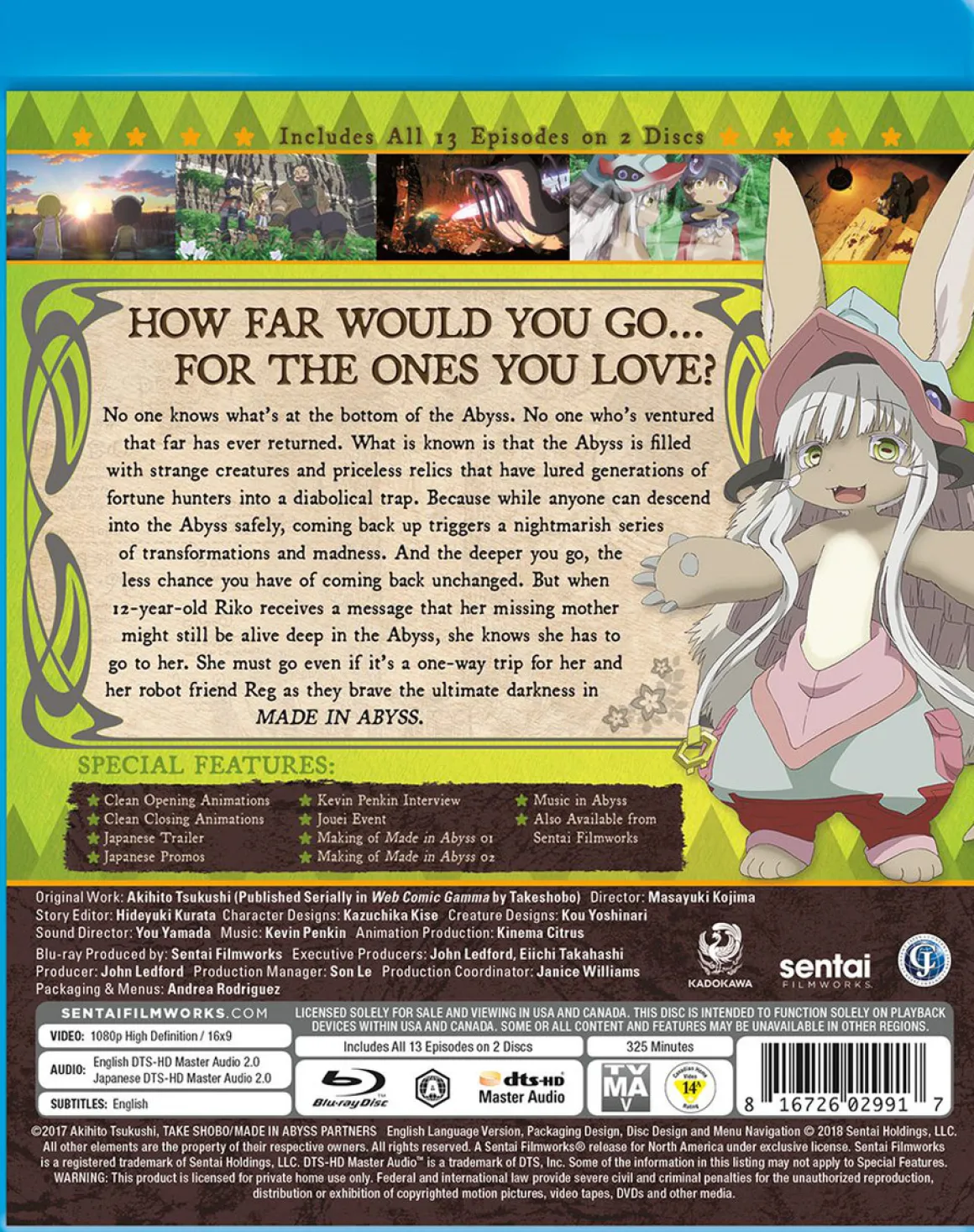 Made In Abyss Blu-ray