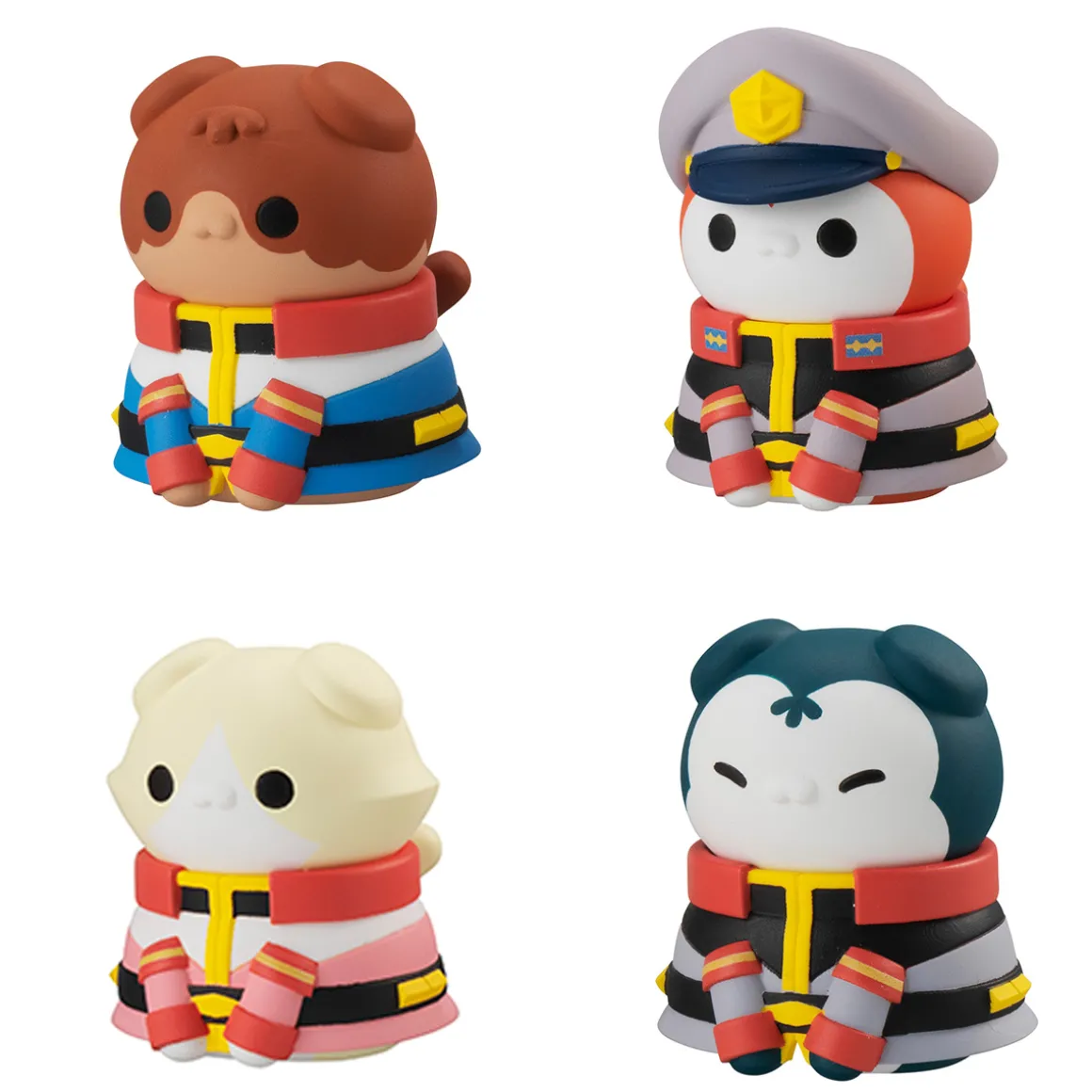 Mobile Suit Gundam - Nyandam! We are the Earth Federation Forces! Figure Set with Gift