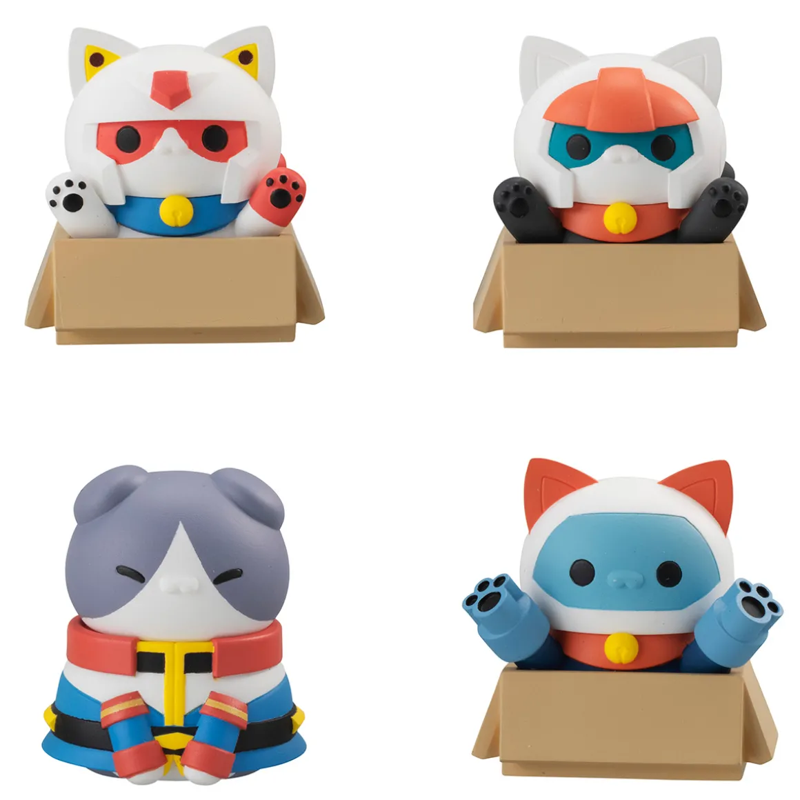 Mobile Suit Gundam - Nyandam! We are the Earth Federation Forces! Figure Set with Gift