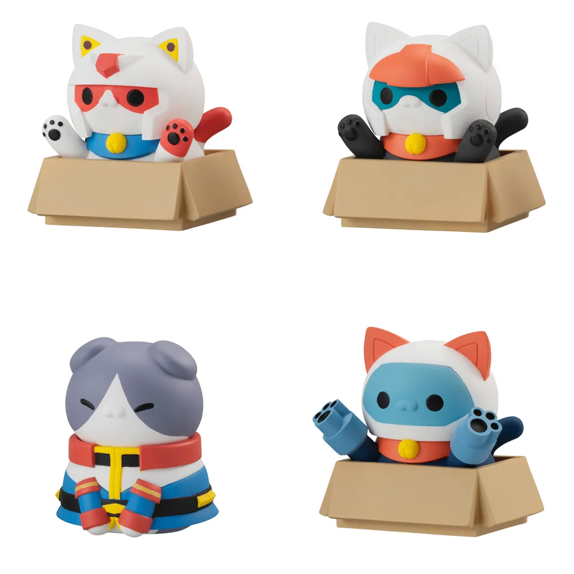 Mobile Suit Gundam - Nyandam! We are the Earth Federation Forces! Figure Set with Gift