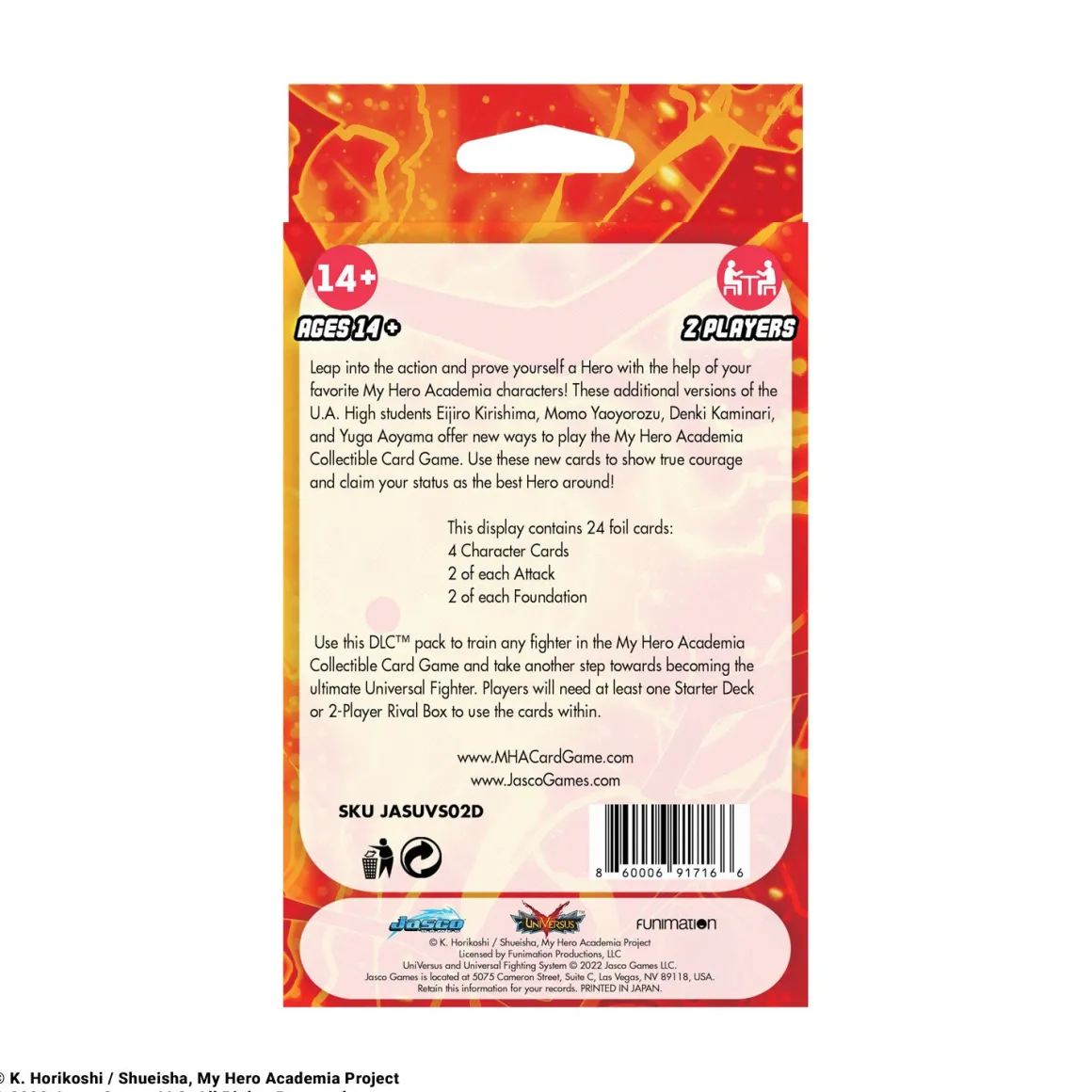 My Hero Academia - Collectible Card Game Series 2: Crimson Rampage Expansion Pack