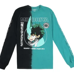 My Hero Academia - Deku Mask Split Long Sleeve Shirt - Crunchyroll Exclusive