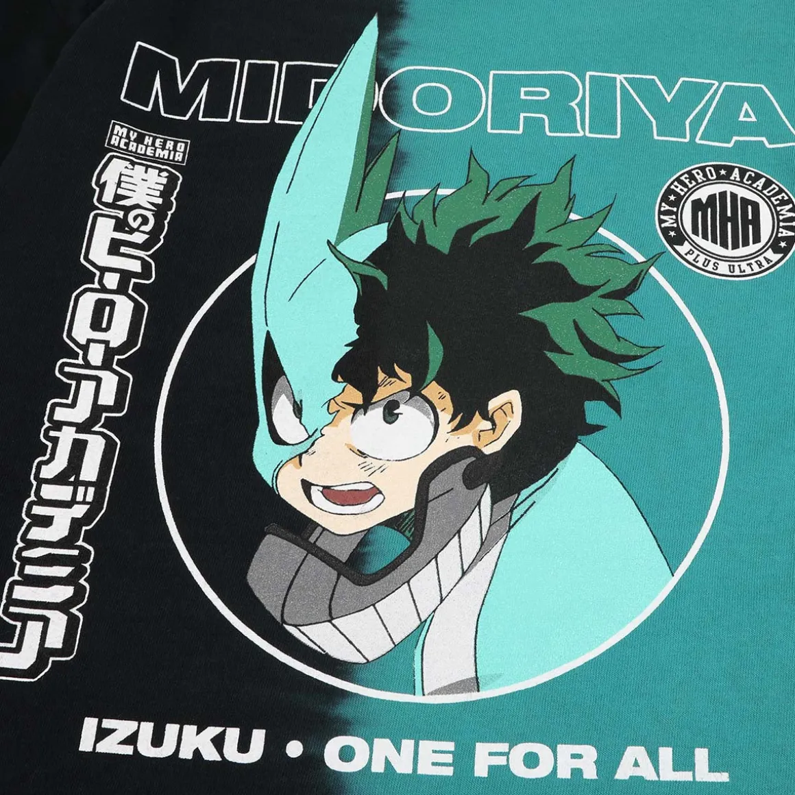 My Hero Academia - Deku Mask Split Long Sleeve Shirt - Crunchyroll Exclusive