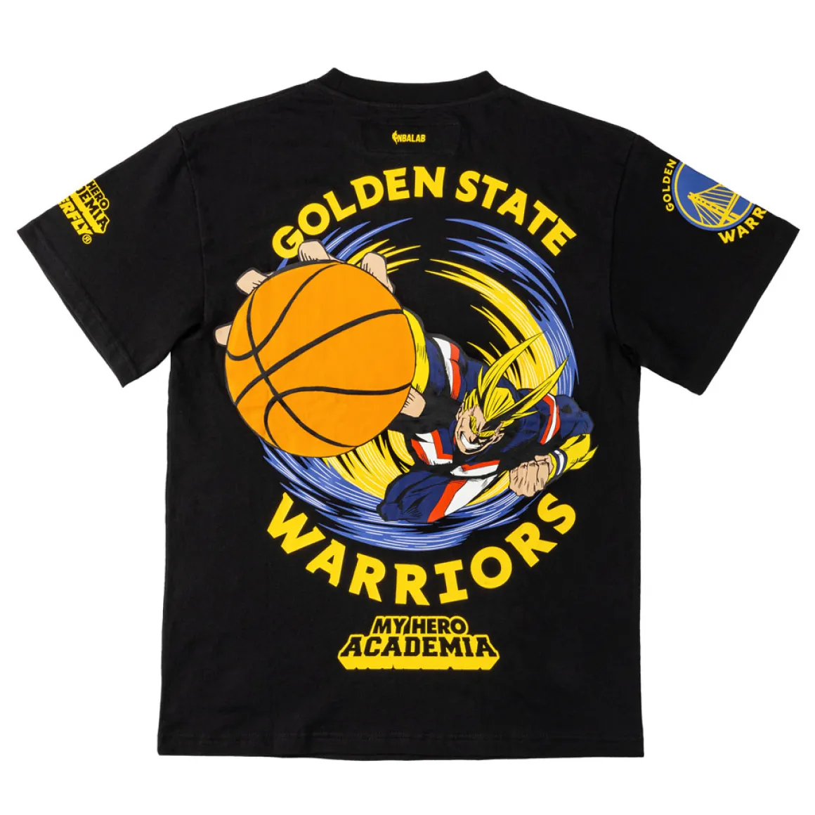 My Hero Academia - Hyperfly x MHA x NBA Golden State Warriors All Might T-shirt