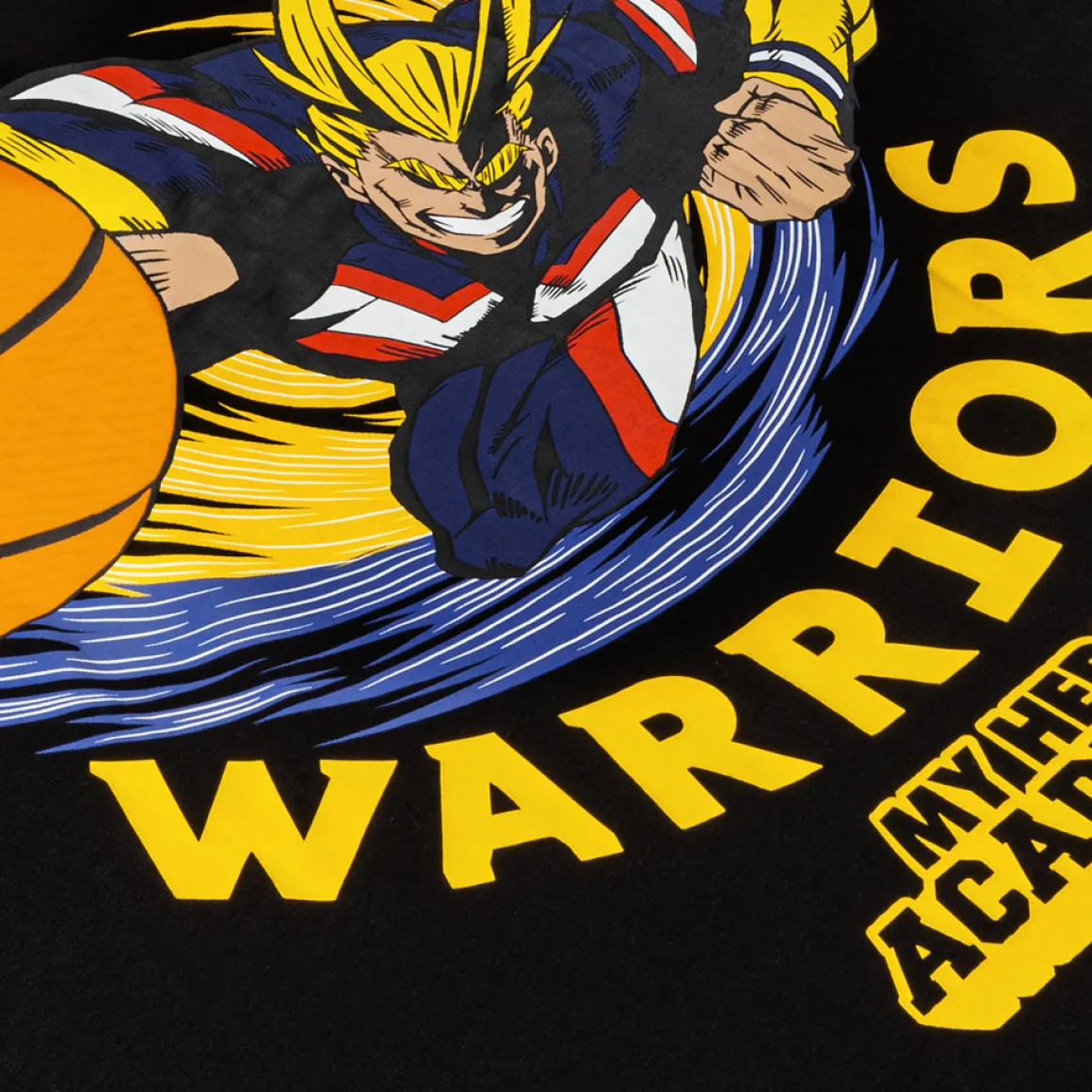 My Hero Academia - Hyperfly x MHA x NBA Golden State Warriors All Might T-shirt