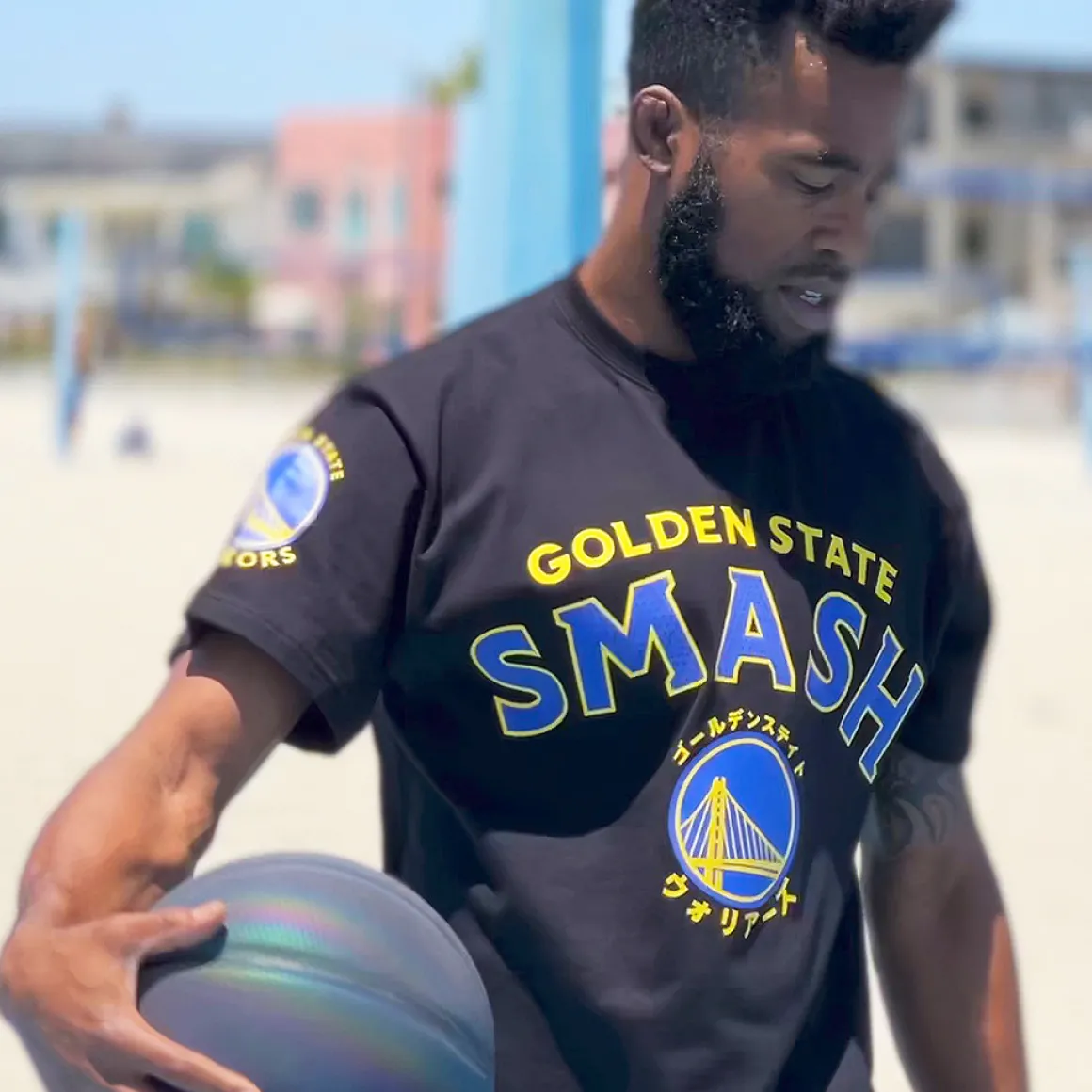 My Hero Academia - Hyperfly x MHA x NBA Golden State Warriors All Might T-shirt