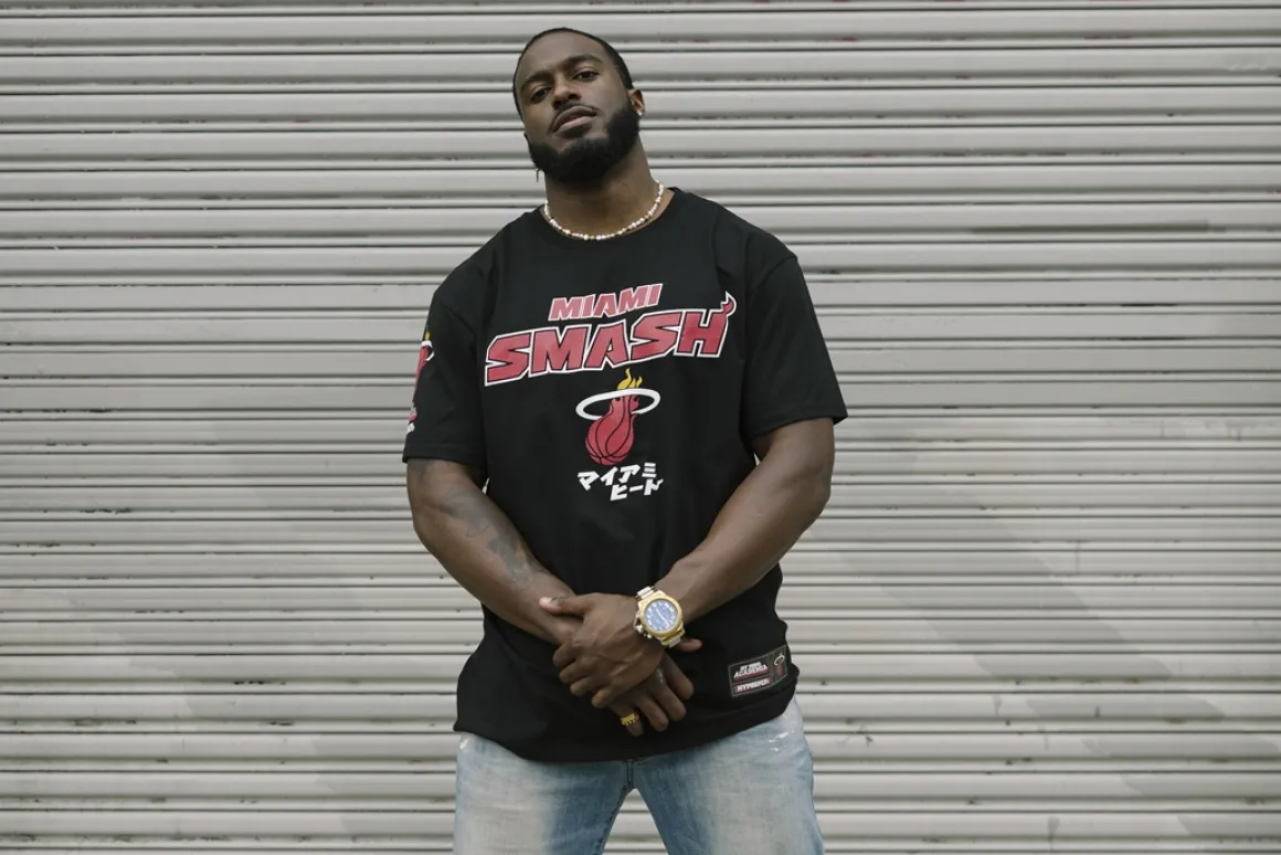 My Hero Academia x Hyperfly x NBA - Miami Heat All Might T-Shirt