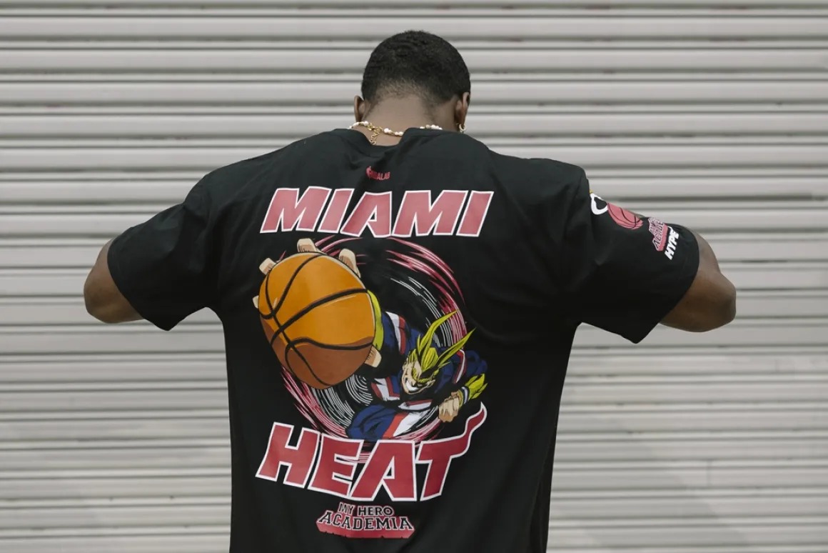 My Hero Academia x Hyperfly x NBA - Miami Heat All Might T-Shirt