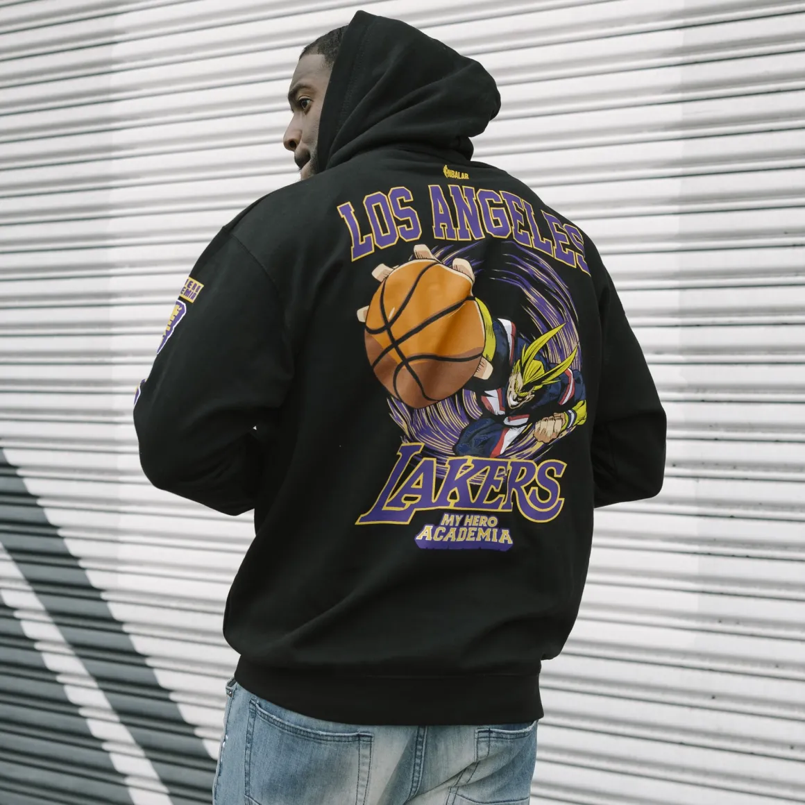 My Hero Academia x Hyperfly x NBA - Los Angeles Lakers All Might Hoodie