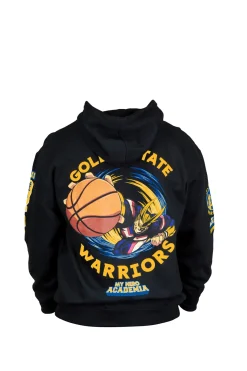 My Hero Academia x Hyperfly x NBA - Golden State Warriors All Might Hoodie