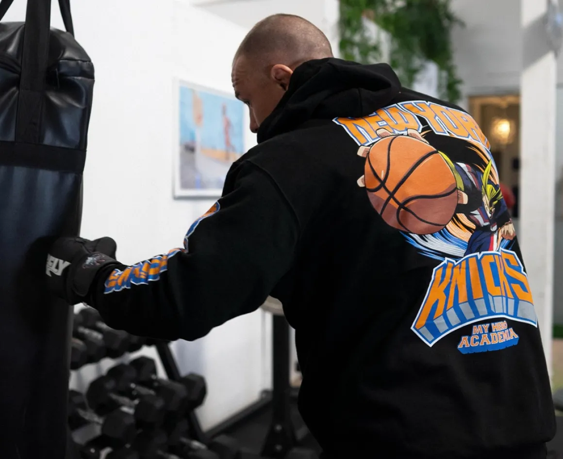 My Hero Academia x Hyperfly x NBA - New York Knicks All Might Hoodie