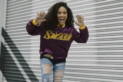 My Hero Academia x Hyperfly x NBA - All Might Los Angeles Satin Jacket