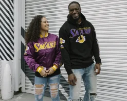 My Hero Academia x Hyperfly x NBA - All Might Los Angeles Satin Jacket