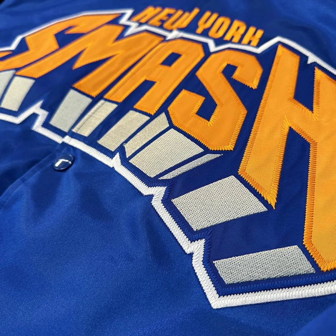 My Hero Academia x Hyperfly x NBA - All Might New York Knicks Satin Jacket