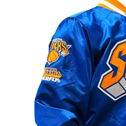 My Hero Academia x Hyperfly x NBA - All Might New York Knicks Satin Jacket